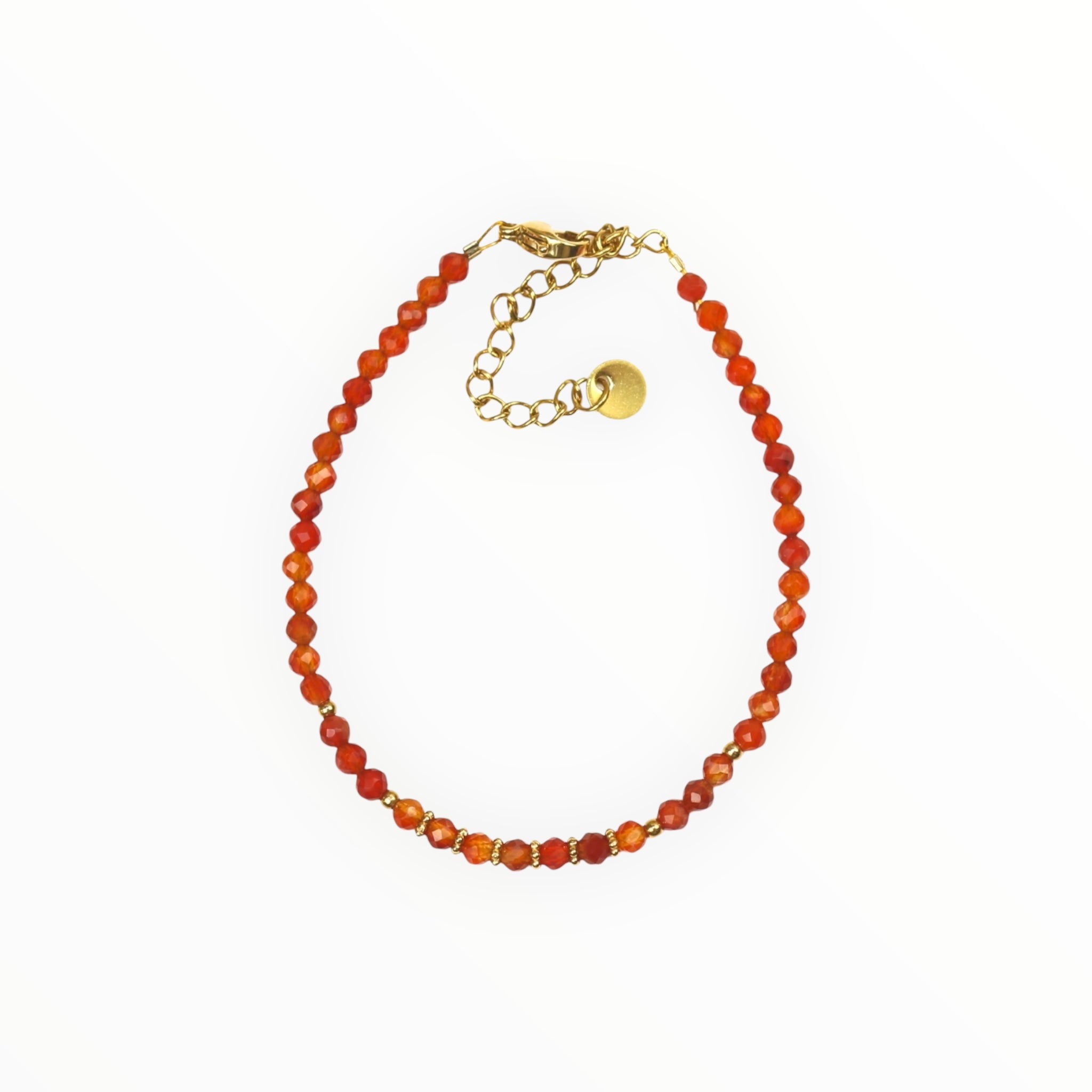 Bracelet  "Eveil" Cornaline facettée