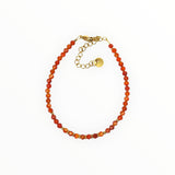 Bracelet  "Eveil" Cornaline facettée