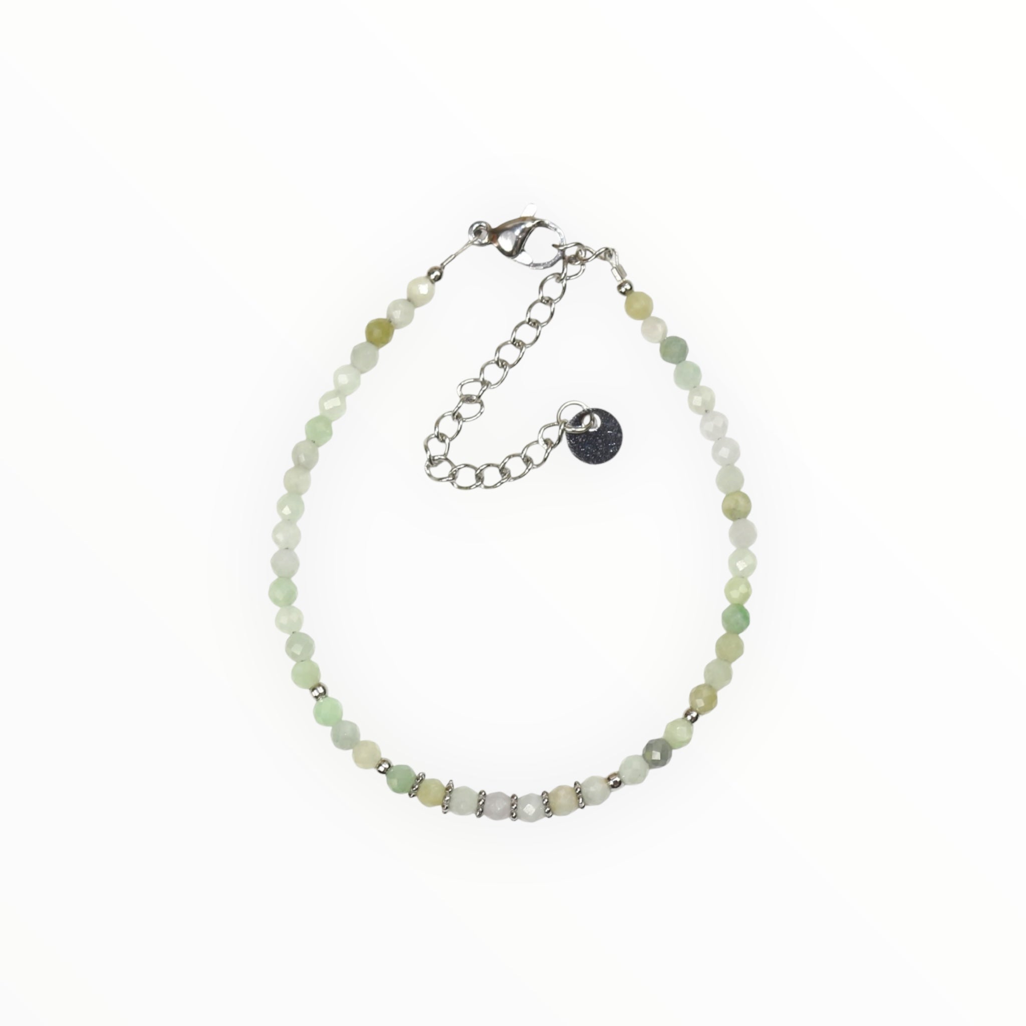 Bracelet "Eveil" Jadéite facettée