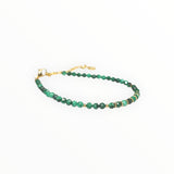 Bracelet "Eveil" Malachite facettée