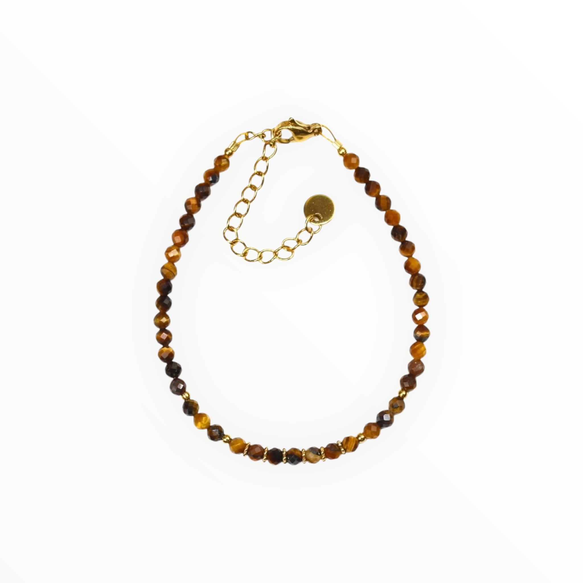 Bracelet  "Eveil" Oeil de Tigre facetté