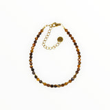 Bracelet  "Eveil" Oeil de Tigre facetté