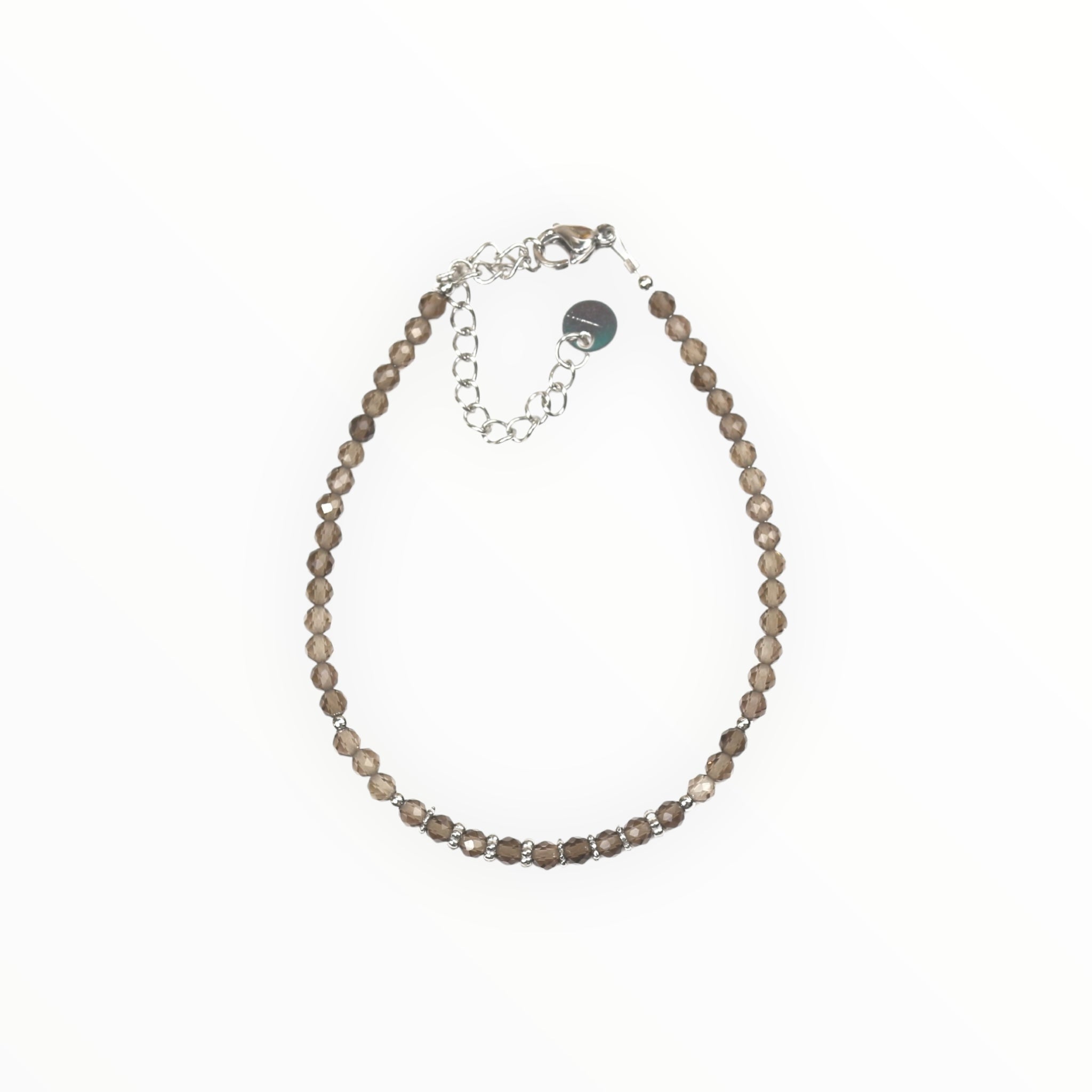 Bracelet "Eveil" Quartz fumé facetté