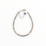 Bracelet "Eveil" Quartz fumé facetté
