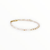 Bracelet "Eveil" Quartz rose facetté