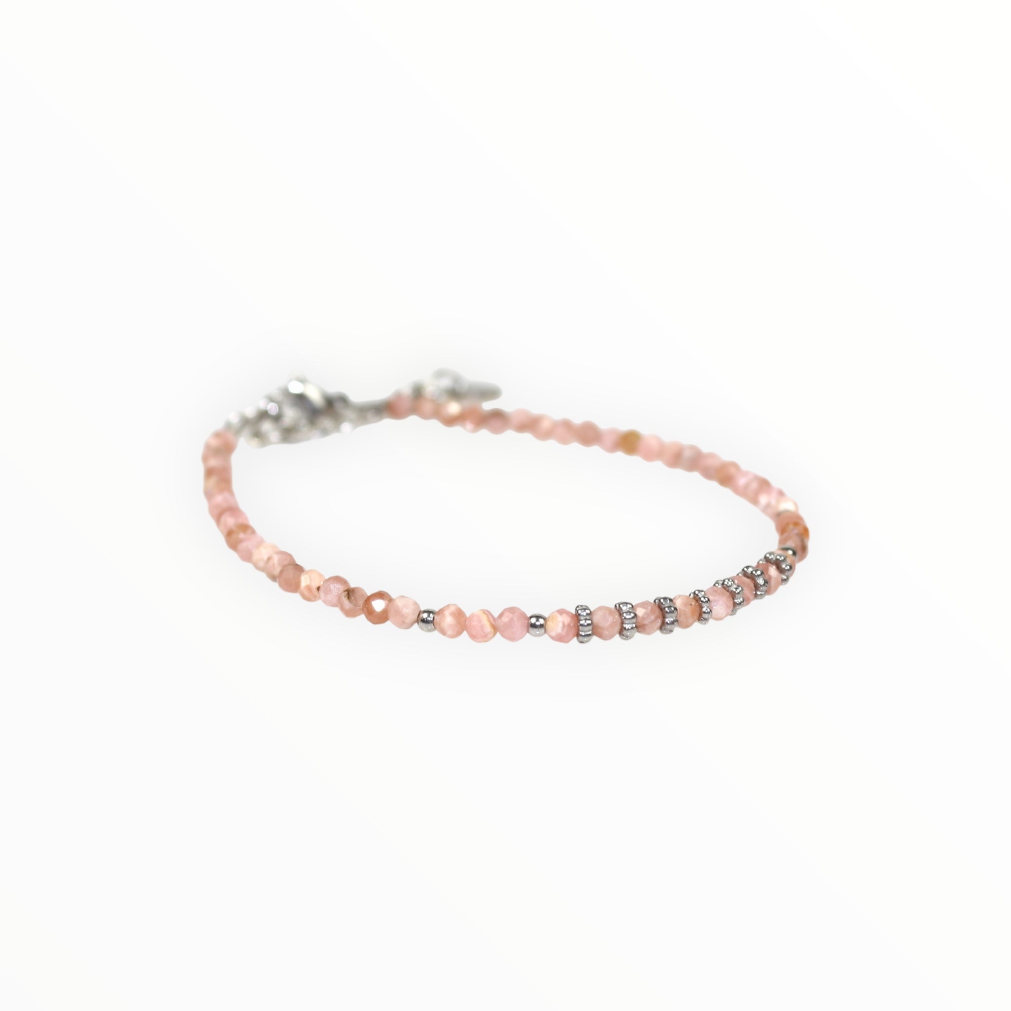 Bracelet "Eveil" Rhodochrosite facettée
