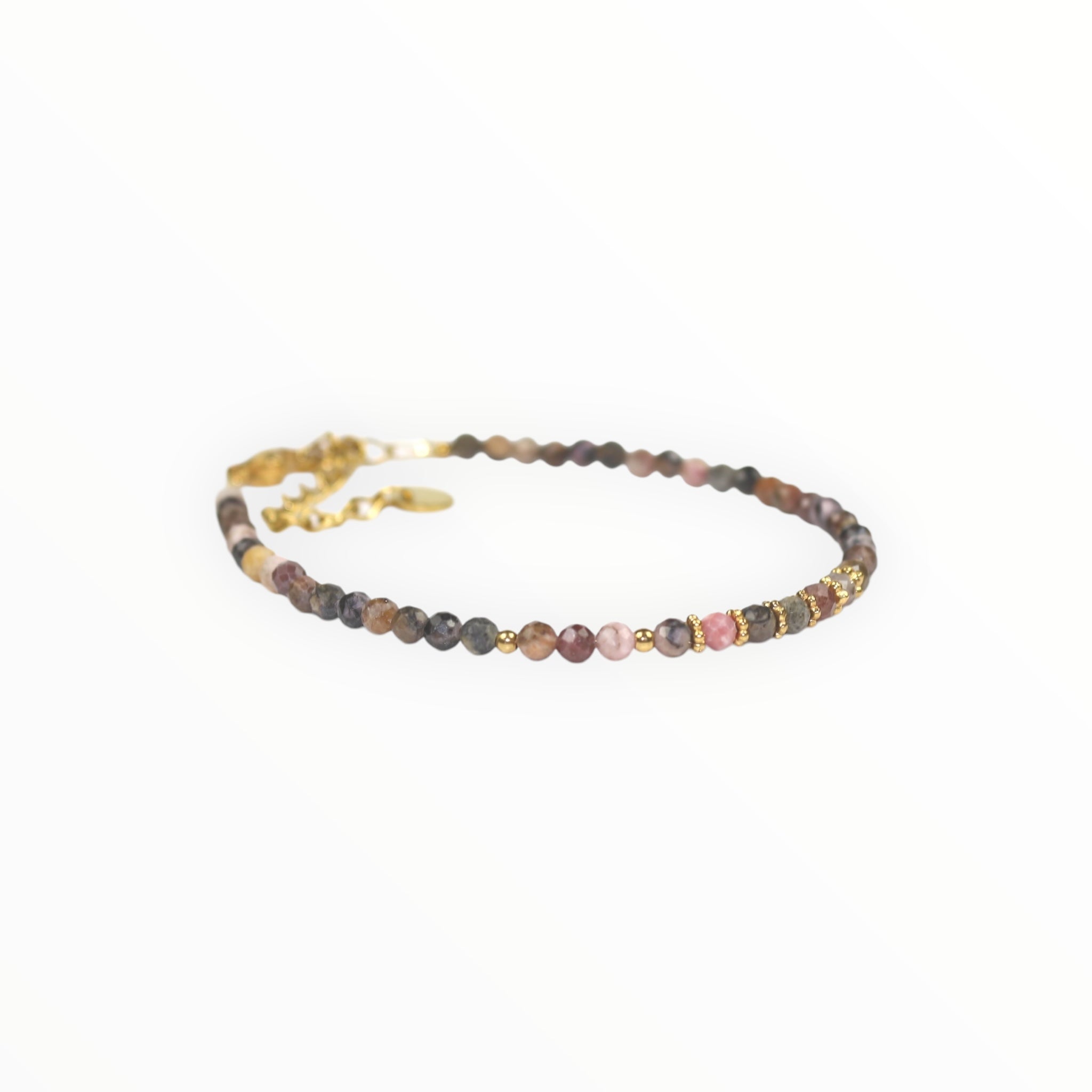 Bracelet "Eveil" Rhodonite facettée