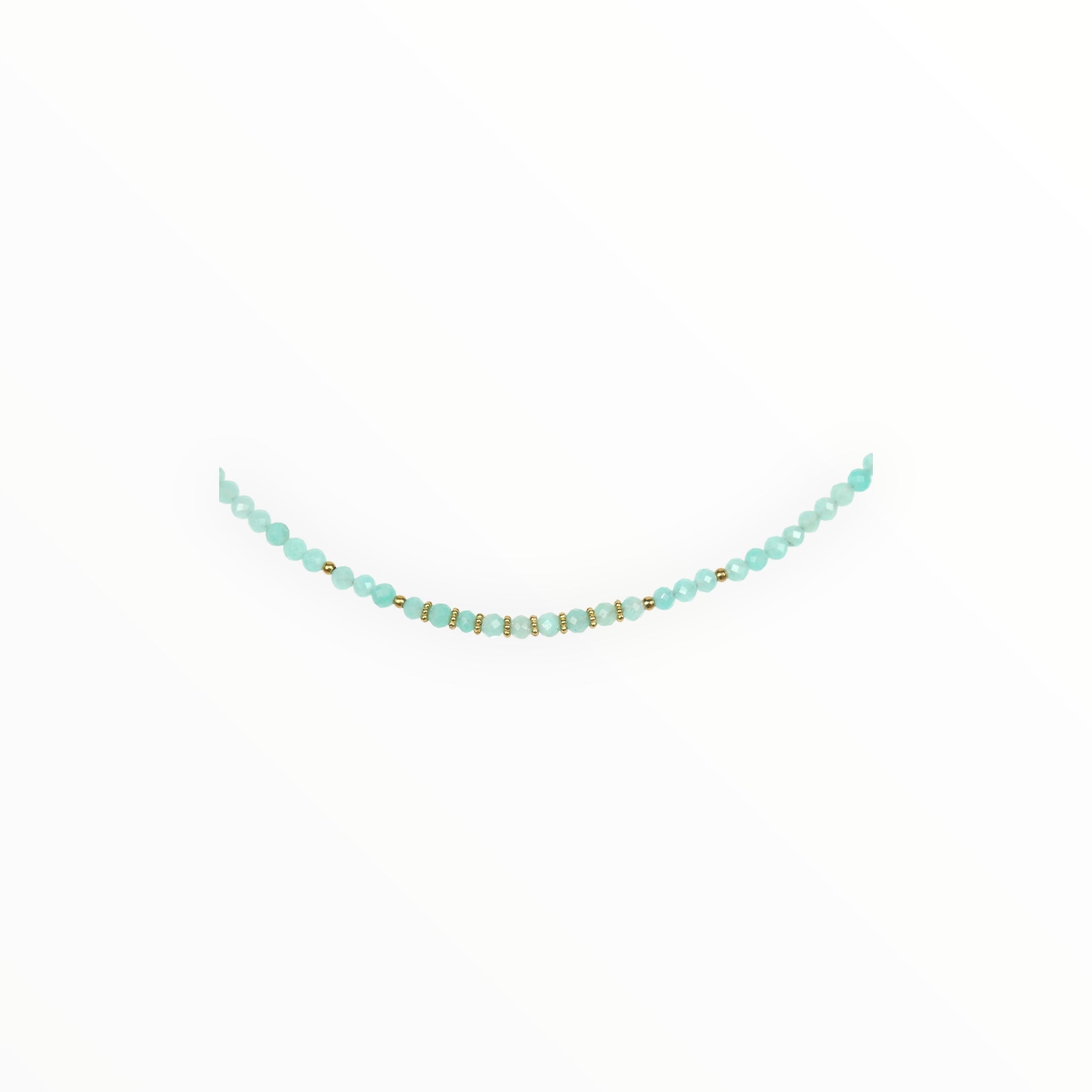 Collier "Eveil"Amazonite facettée