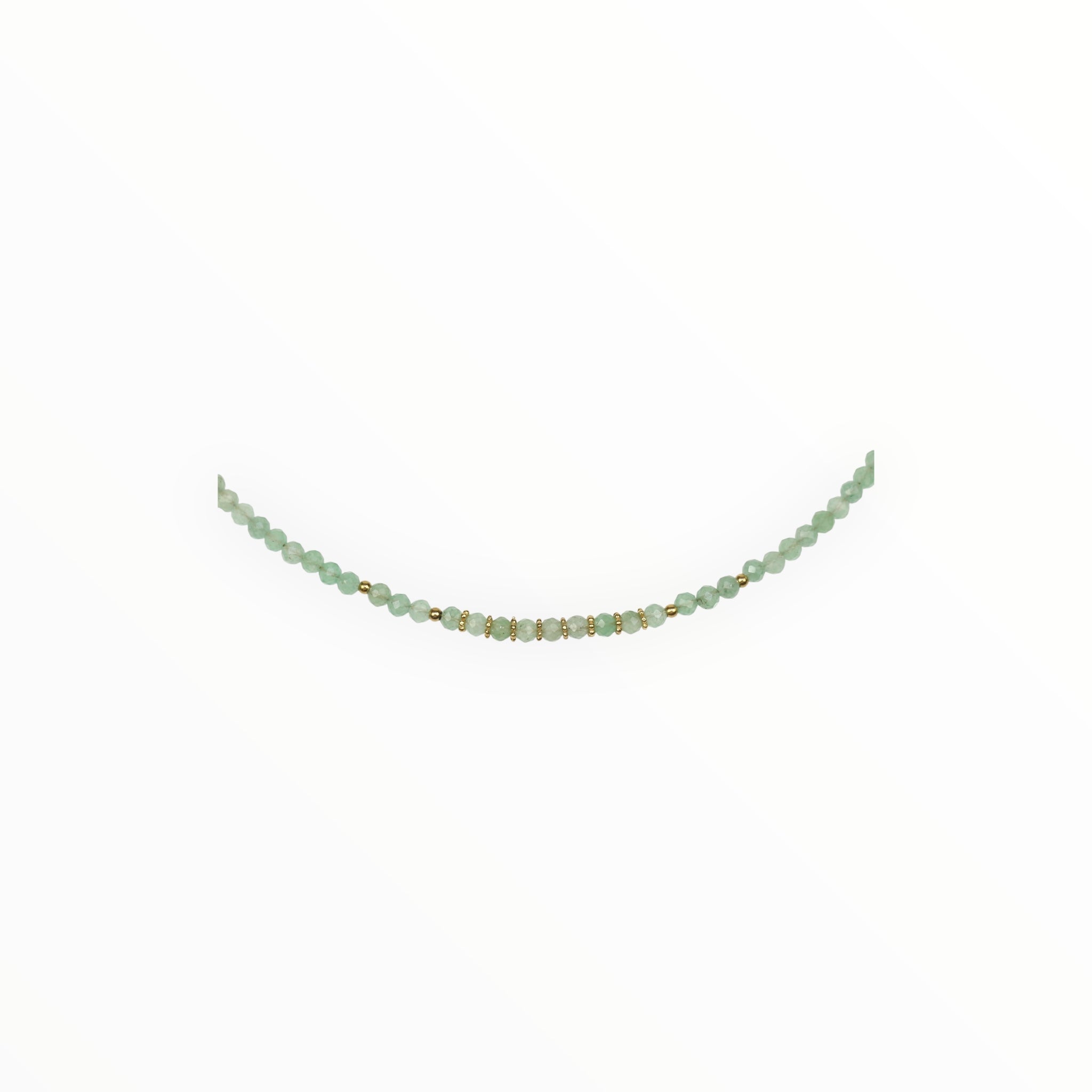 Collier "Eveil"Aventurine facettée