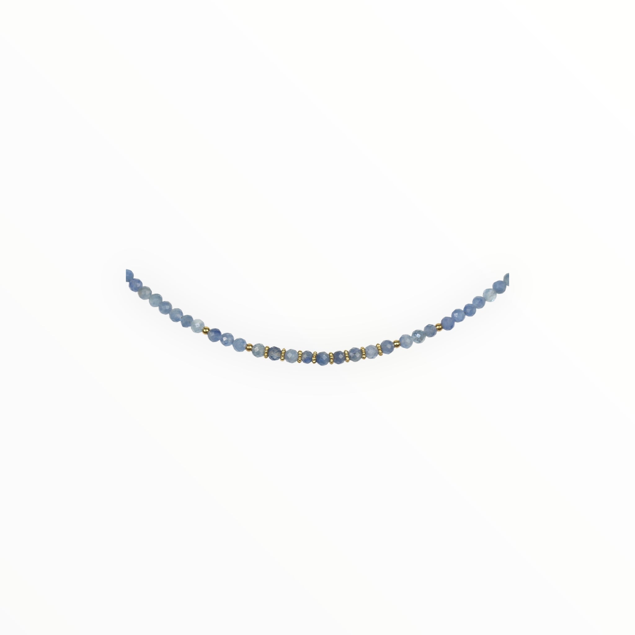 Collier "Eveil" Cyanite facettée