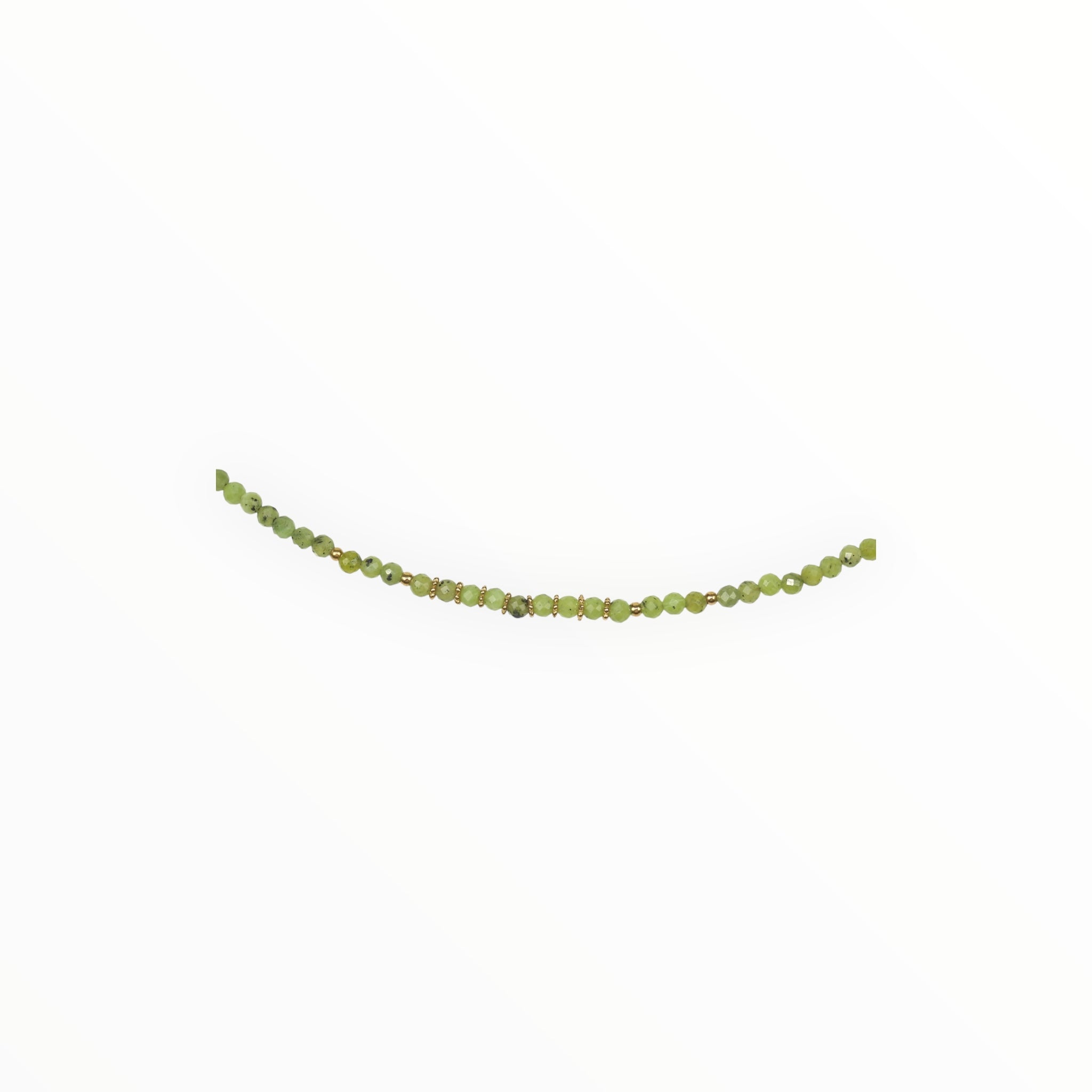 Collier "Eveil" Jade Néphrite facettée