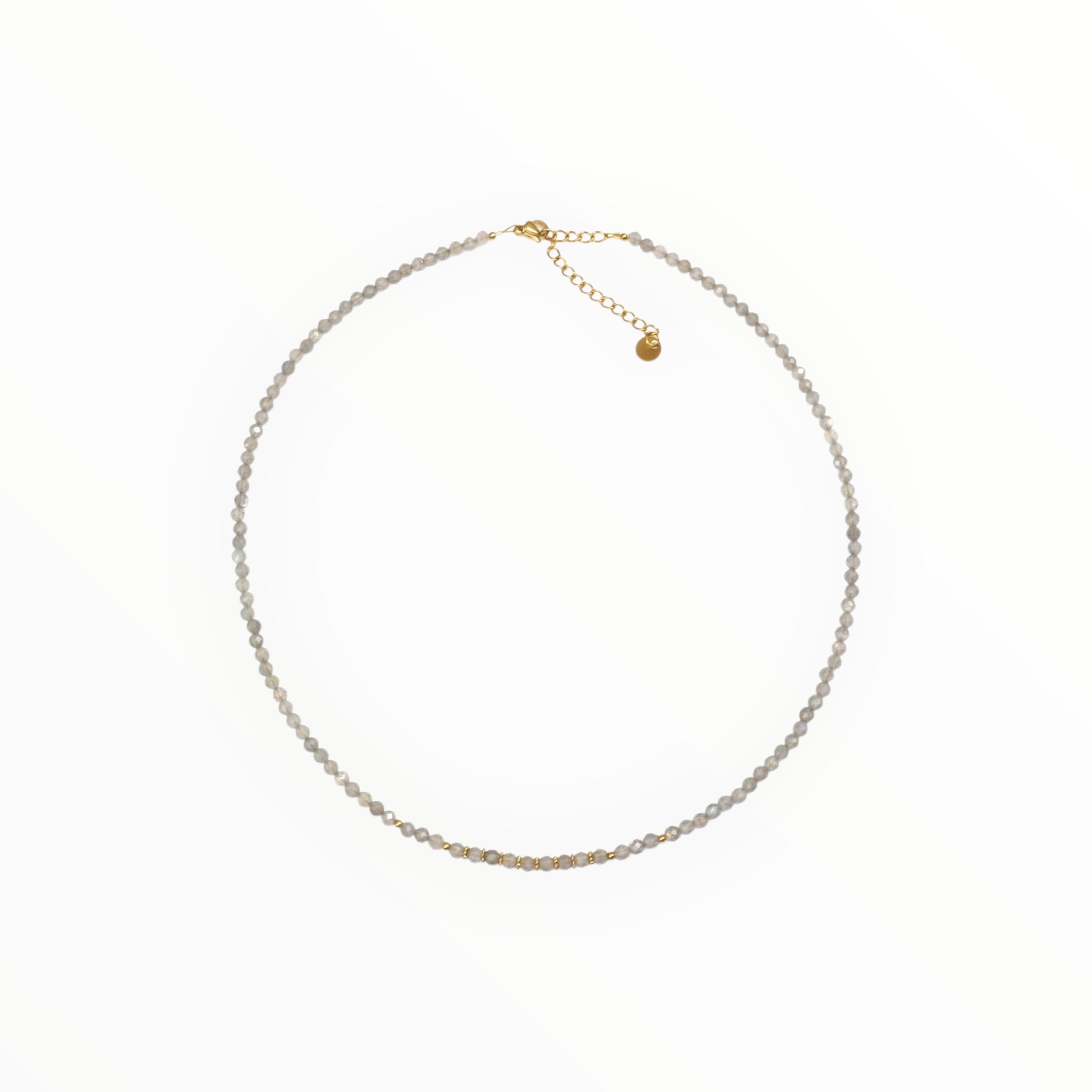 Collier "Eveil" Labradorite facettée