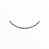 Collier "Eveil"Malachite facettée