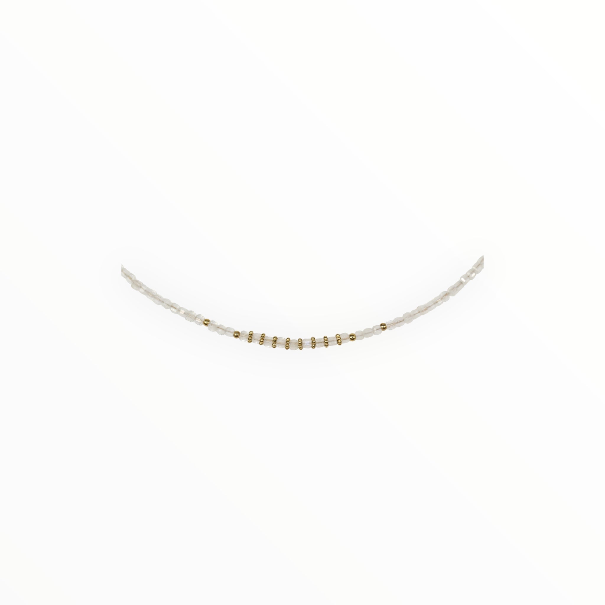 Collier "Eveil" Pierre de Lune Cube facettée