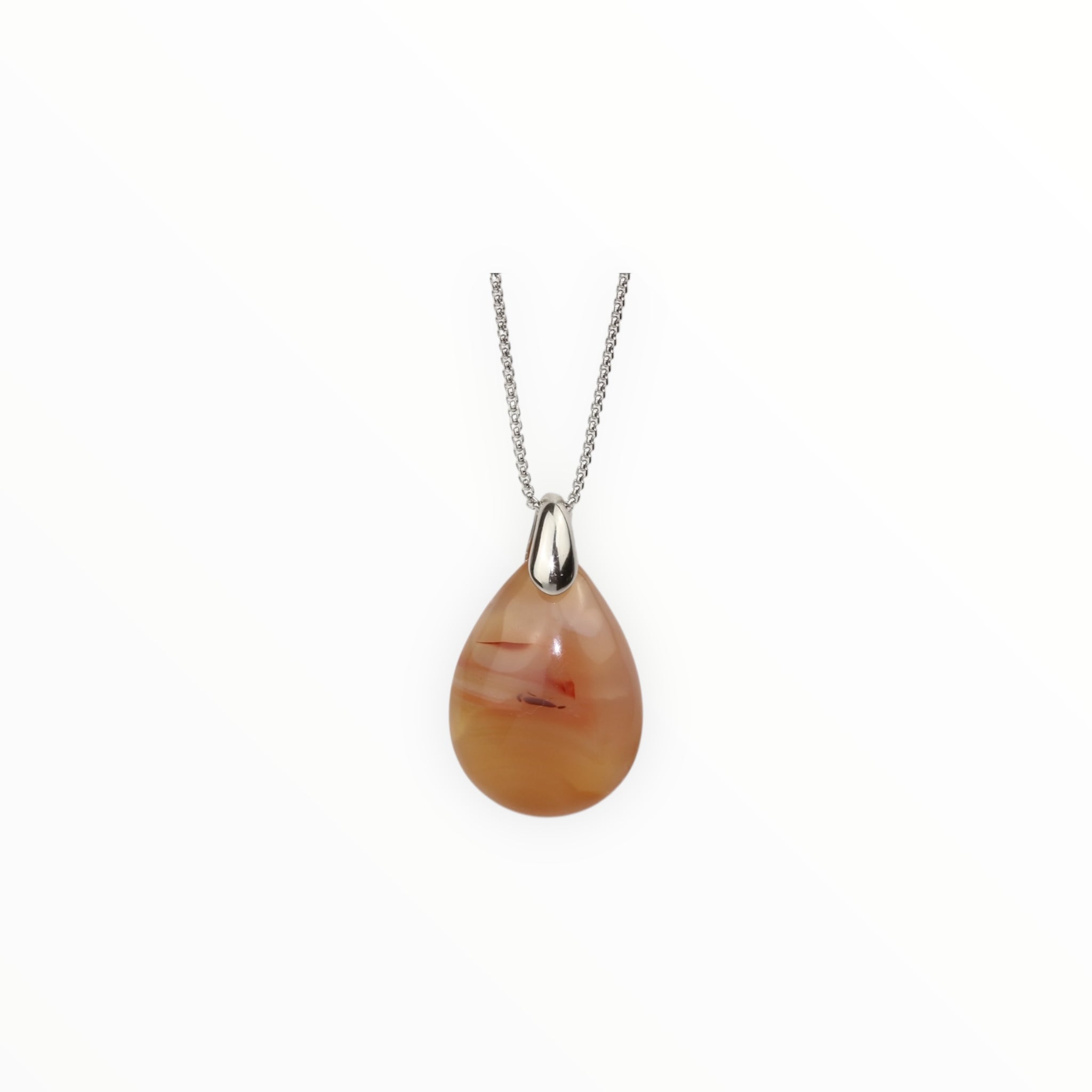 Pendentif Goutte Cornaline