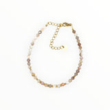 Bracelet "Eveil" Agate Botswana facettée