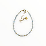 Bracelet "Eveil" Aigue-Marine facettée