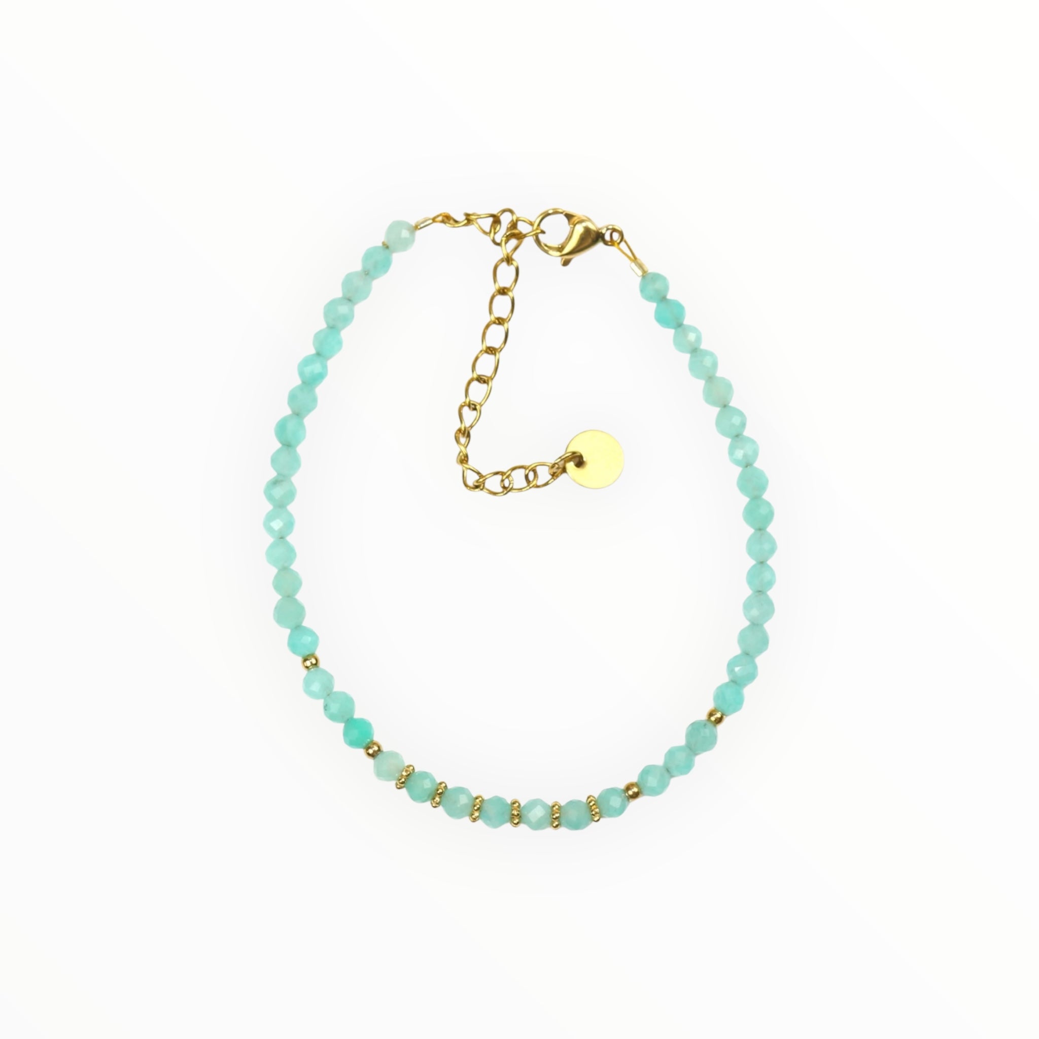 Bracelet "Eveil" Amazonite facettée
