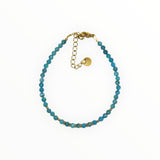 Bracelet "Eveil" Apatite bleue facettée