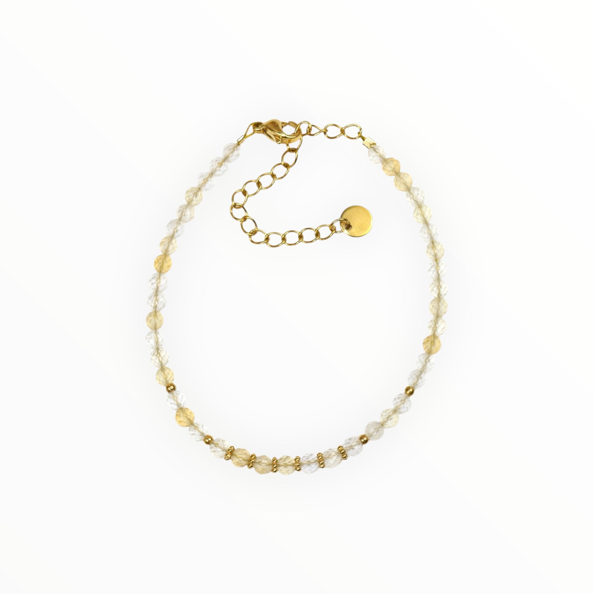 Bracelet "Eveil" Citrine facettée