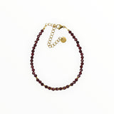 Bracelet "Eveil" Grenat facetté