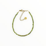 Bracelet "Eveil" Jade Néphrite facettée