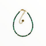 Bracelet "Eveil" Malachite facettée