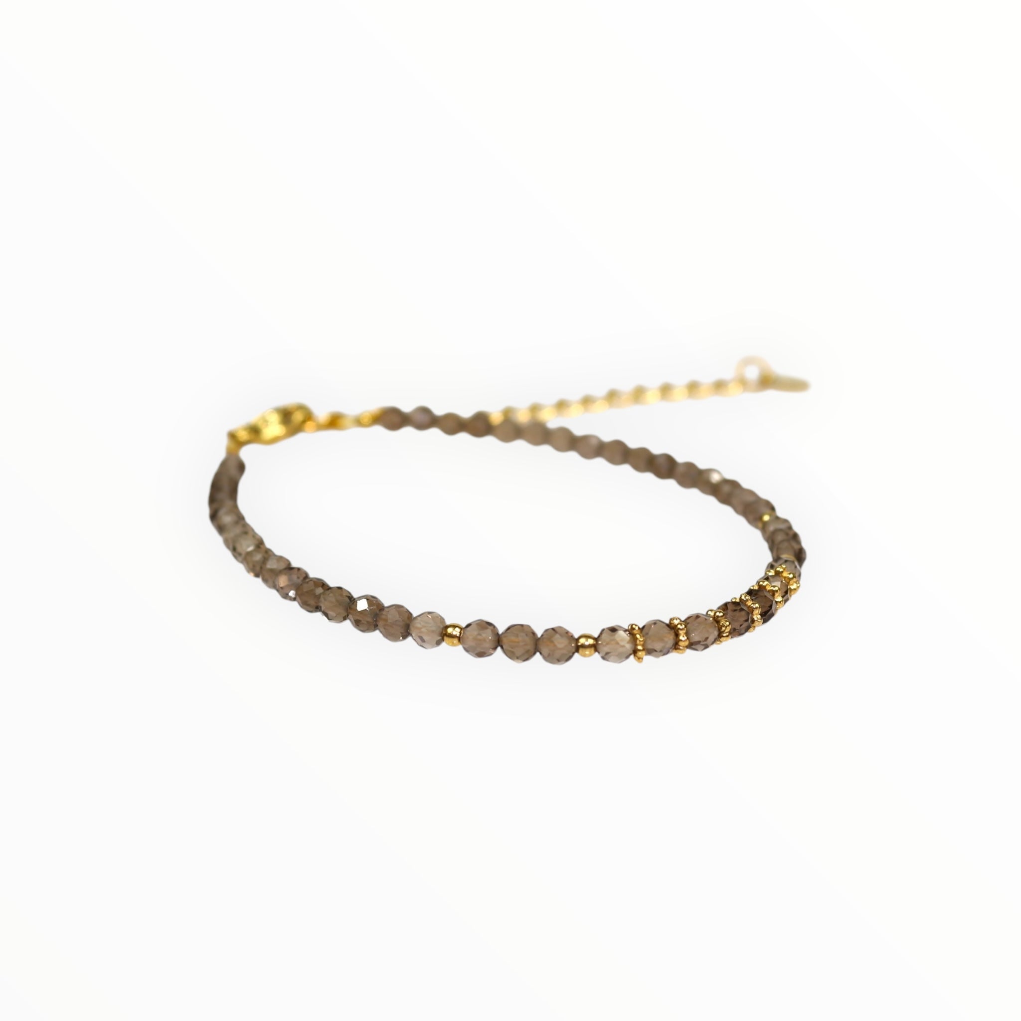 Bracelet "Eveil" Quartz fumé facetté
