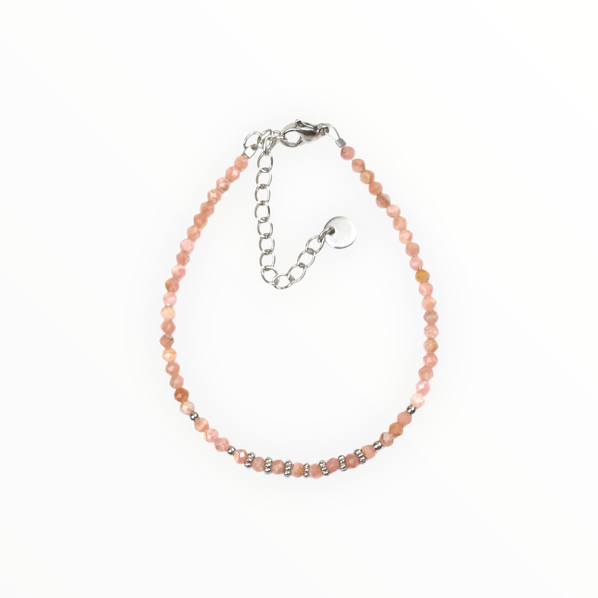 Bracelet "Eveil" Rhodochrosite facettée