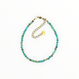 Bracelet "Eveil" Turquoise Hubei facettée
