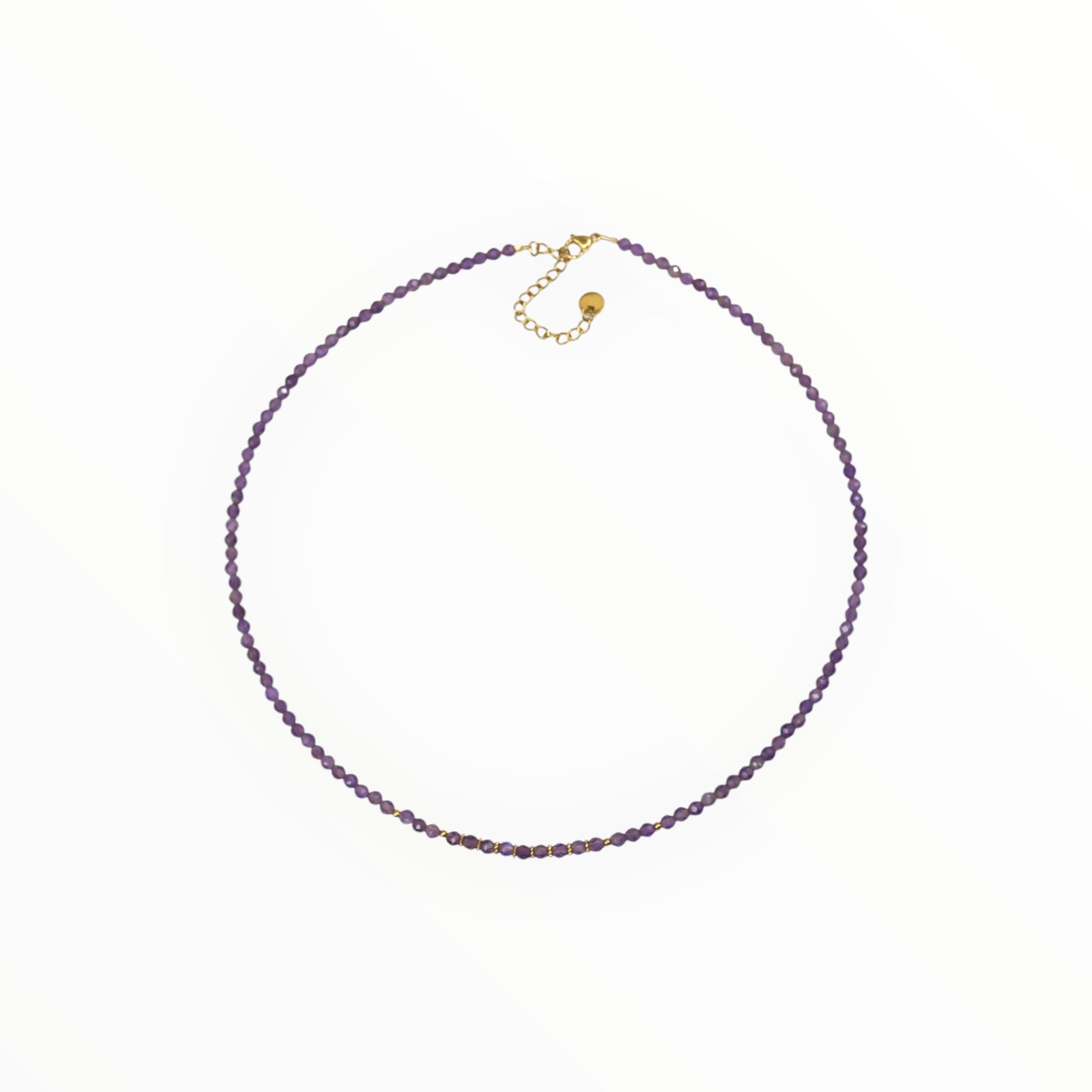 Collier "Eveil" Améthyste facettée