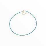 Collier "Eveil" Apatite bleue facettée