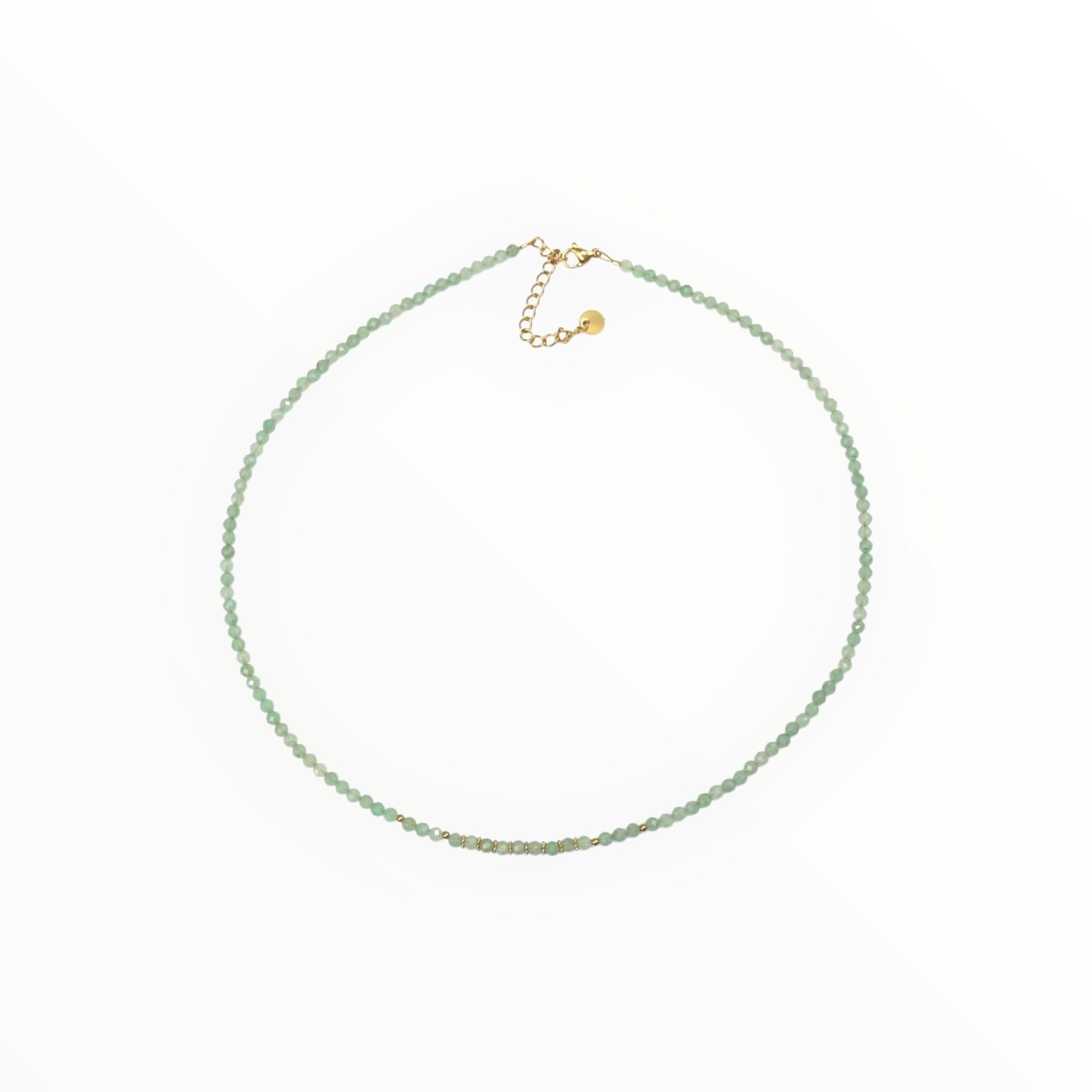 Collier "Eveil"Aventurine facettée