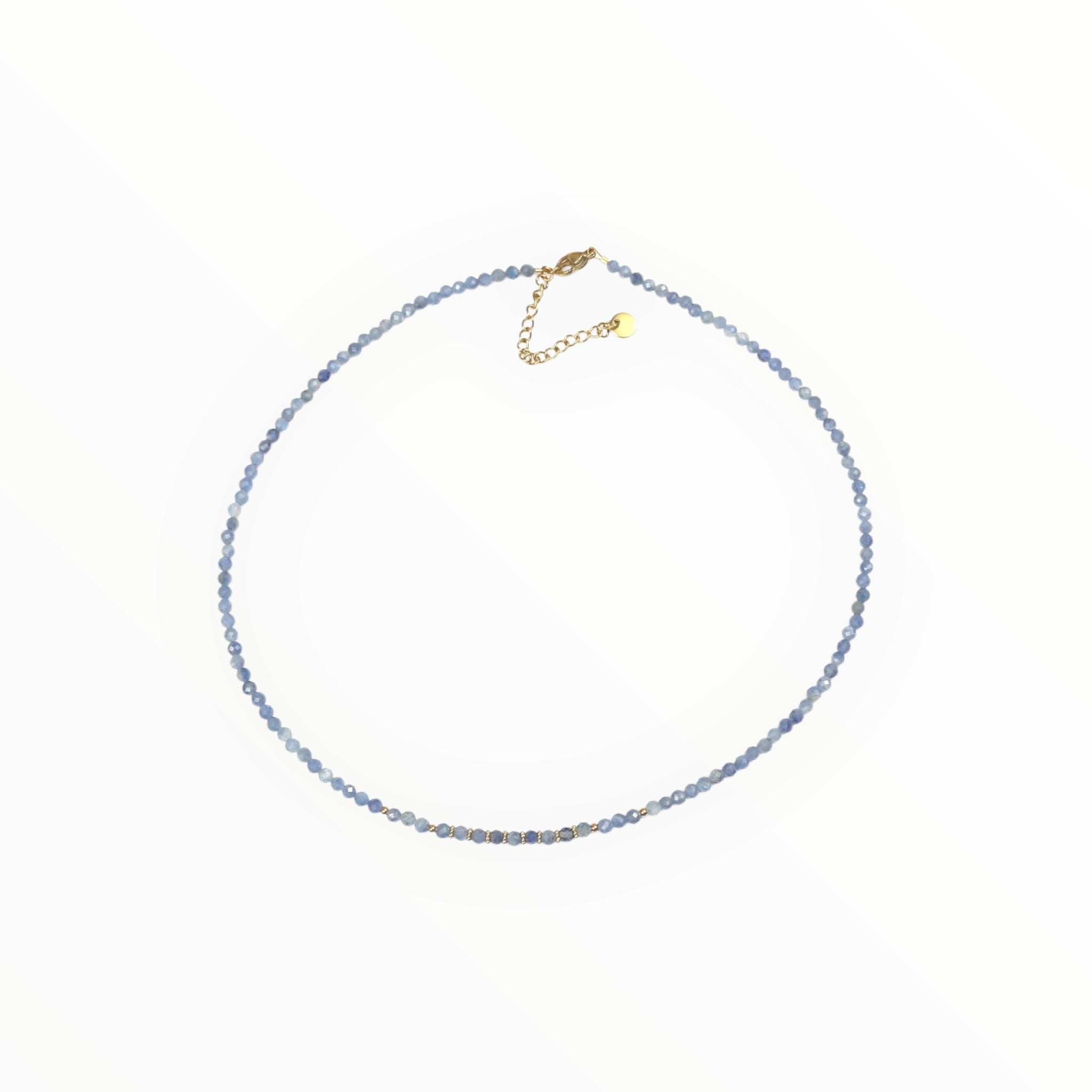 Collier "Eveil" Cyanite facettée
