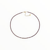 Collier "Eveil" Grenat facetté