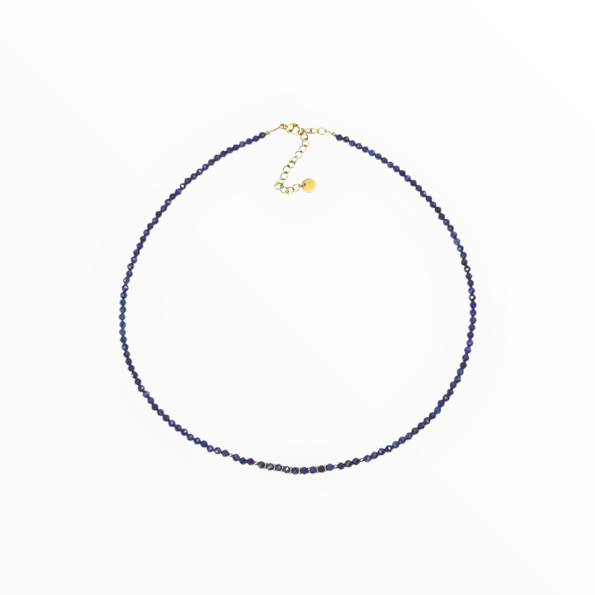 Collier "Eveil"Lapis-Lazuli facetté