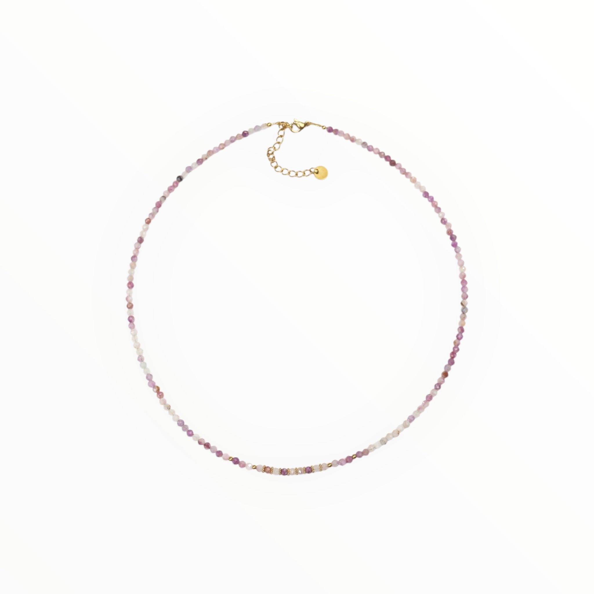 Collier "Eveil" Lépidolite facettée