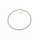 Collier "Eveil"Malachite facettée