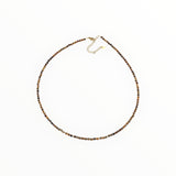Collier "Eveil" Oeil de Tigre facetté