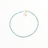 Collier "Eveil" Turquoise Hubei facettée