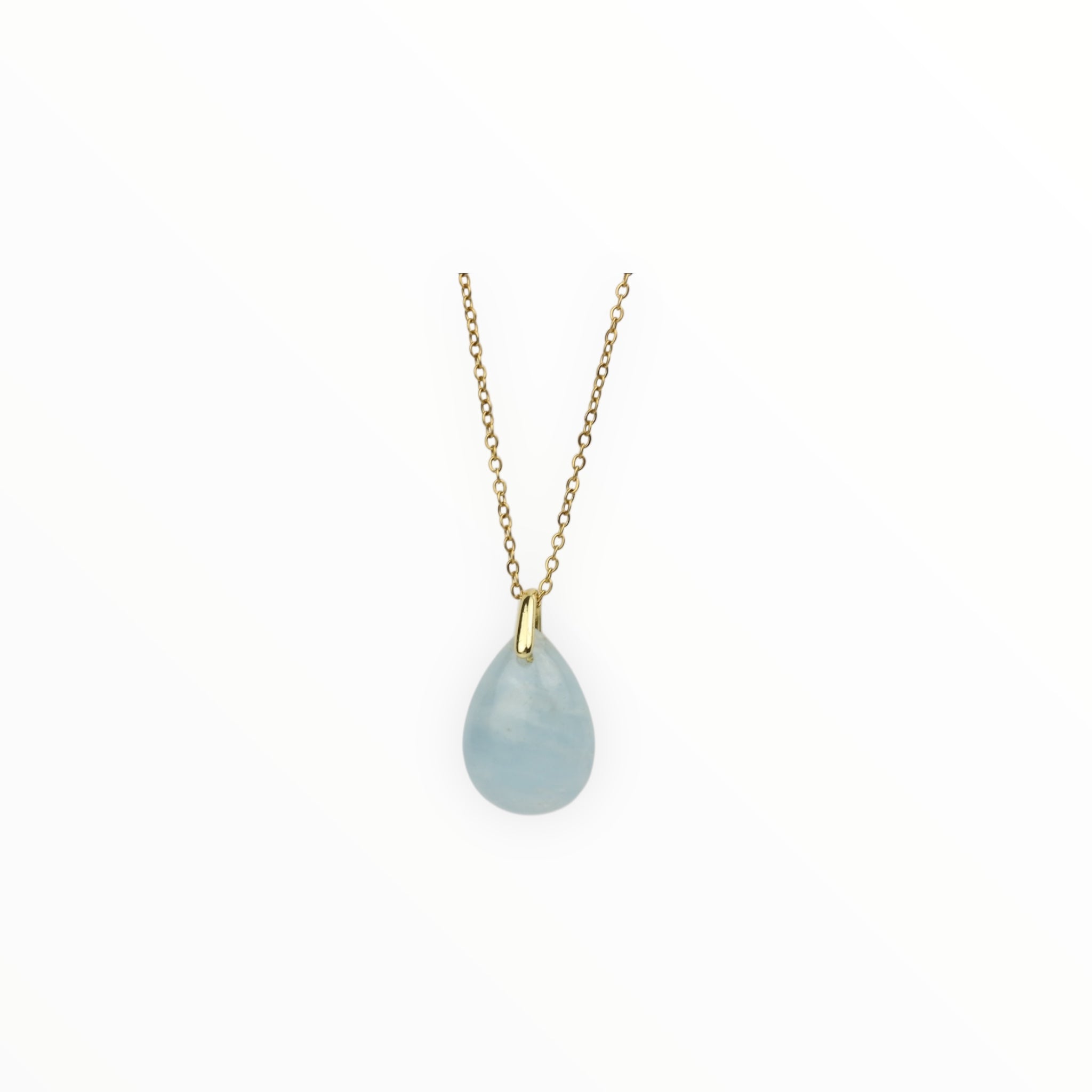 Pendentif Goutte Aigue-Marine