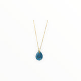 Pendentif Goutte Apatite bleue