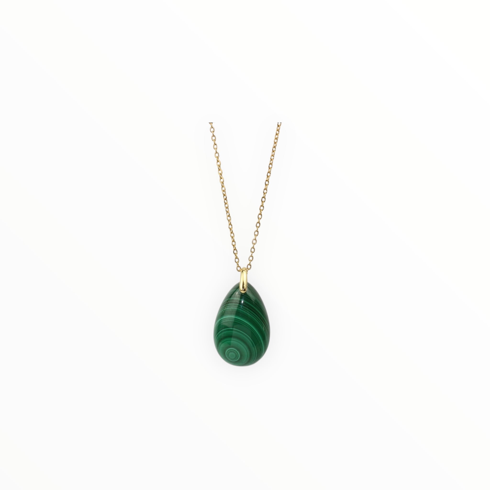Pendentif Goutte Malachite