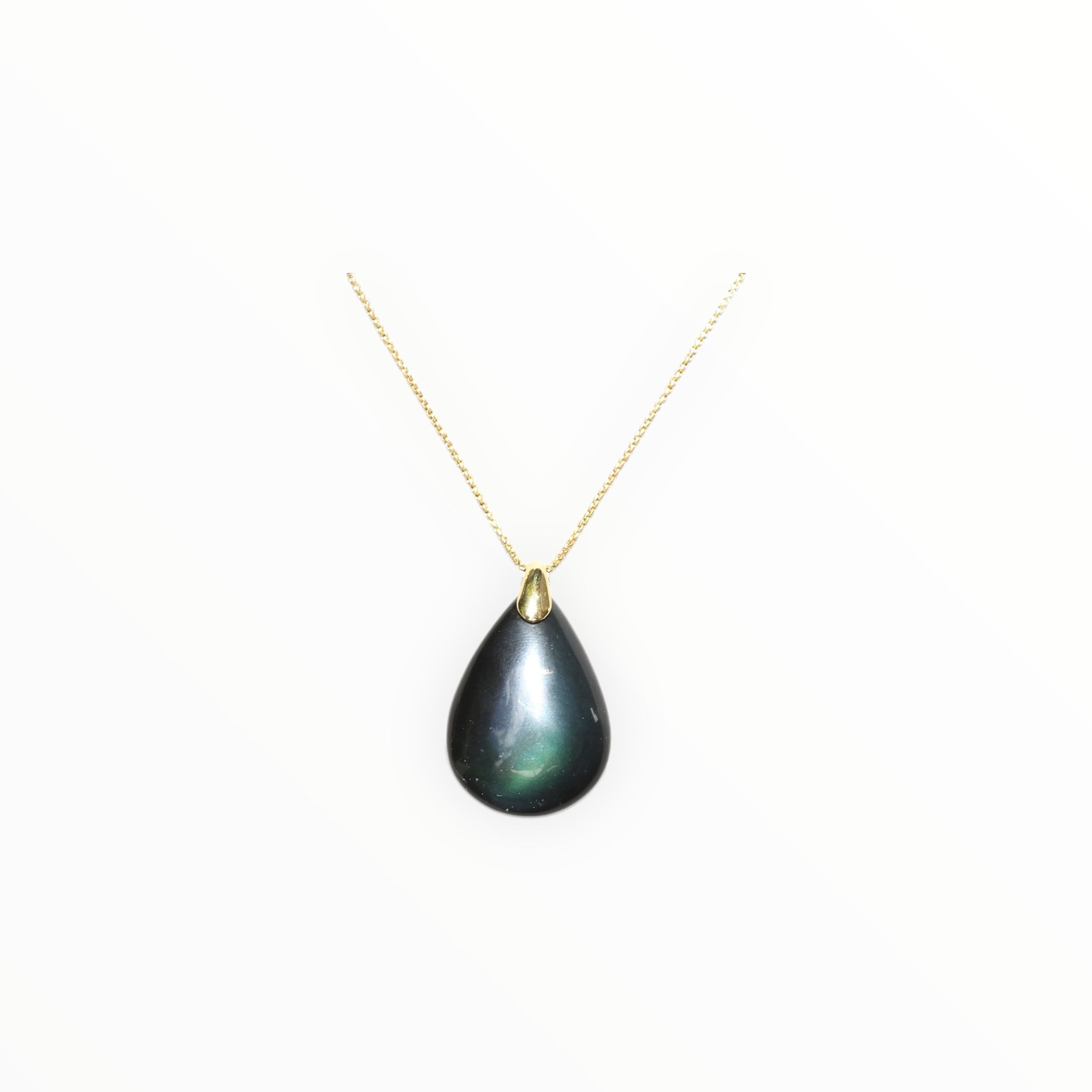 Pendentif Goutte Obsidienne Oeil Céleste