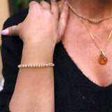 Bracelet "Eveil" Citrine facettée
