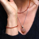 Bracelet  "Eveil" Cornaline facettée