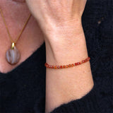 Bracelet  "Eveil" Cornaline facettée