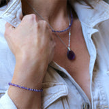 Bracelet "Eveil" Améthyste facettée