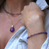 Bracelet "Eveil" Améthyste facettée