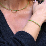 Bracelet "Eveil" Jade Néphrite facettée